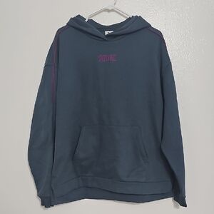 Puma Women's Blue Hoodie with Purple Accents